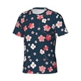 thumbnail image 3 of Rocae Cherry Blossoms for Men's Moisture-Wicking Crew Tee - T-Shirt for Sports, Outdoor Activities, and Casual WearMedium, 3 of 9