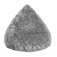 thumbnail image 1 of Fauteuil poire en fausse fourrure grise de Gouchee Home – Siège lounge en peluche rembourré de billes de polystyrène, adapté aux adultes et aux adolescents, léger et portable pour dortoir ou salon, 1 of 8