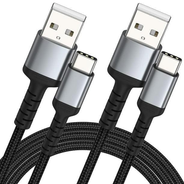  SAMSUNG Galaxy USB-C Fast Charging Cable - Type C Cord Charger  (3A 1.8m), High-Speed Data Transfer, Rapid Charging - Black, 2-Pack :  Electronics