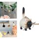 thumbnail image 4 of Figura de gato de resina colgante micro paisaje regalos para amantes de los gatos animales en miniatura para Beige, 4 of 9