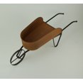 thumbnail image 4 of Oxidized Finish Metal Decorative Country Farmhouse Wheelbarrow Planter Indoor / Outdoor, 4 of 5