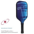 thumbnail image 3 of Mizu Fiberglass Pickleball Paddle With Paddle Cover, Polypropylene Honeycomb Core - Prussian Blue, 3 of 5