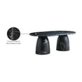 thumbnail image 2 of Meridian Furniture Cosenza Black 78" Indoor/Outdoor Concrete Dining Table, 2 of 7
