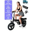 thumbnail image 3 of 14" Folding Electric Bike with 20+Miles Range by 36V 10Ah Battery, 20Mph Power by 350W,3 working modes,Suitable for Leisure Riding&Commuting,Electric Bicycle for Adults  UL 2849, 3 of 8
