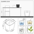 thumbnail image 7 of Lechuza USA 11" White Quadro Premium Planter with Water Reservoir, 7 of 7