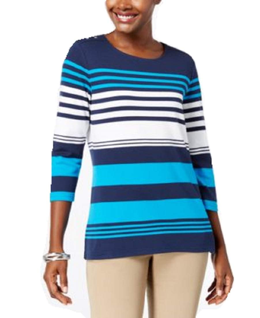 Karen Scott Karen Scott Sport Petites Women's Sport Knit Top