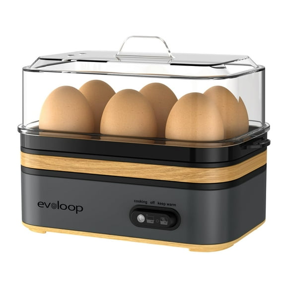 Cocedor de huevos Evoloop Rapid Electric con capacidad para 6 huevos, sin BPA