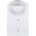 thumbnail image 1 of Neil Allyn Mens Tuxedo Shirt Poly/Cotton Wing Collar 1/4 Inch Pleat, 1 of 2