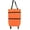 Orange, variant on 2 in 1 Lightweight Collapsible Shopping Cart,Folding Shopping Bag Cart with Wheels Reusable Shopping Bags Grocery Bags Shopping Travel Bag on Wheels for Women or Men Travel Home Kitchen