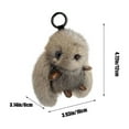 thumbnail image 3 of Cute Plush Bunny Keychain For Women, Kawaii Stuffed Animal Keychain, Fluffy White Rabbit Aesthetic Keychain, Car Key Chain Accessories Stuff, 3 of 6