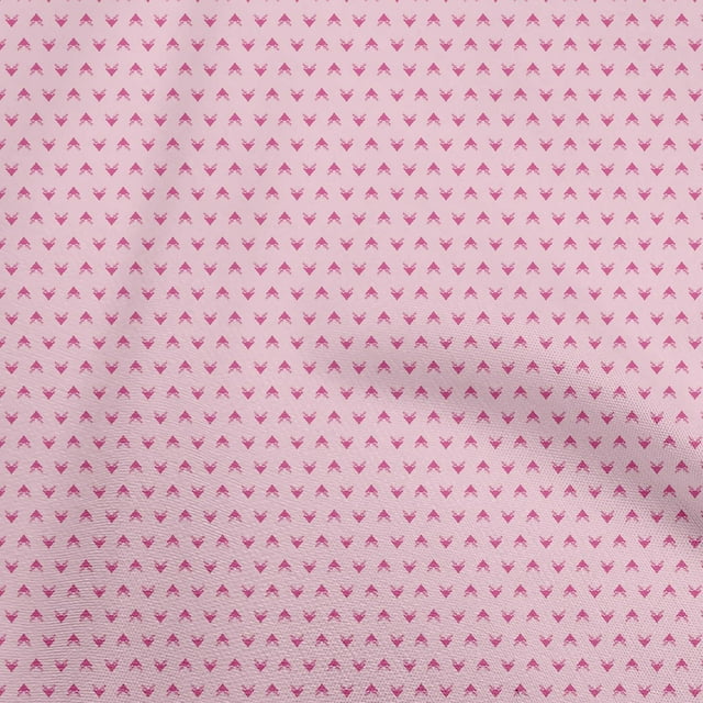 oneOone Cotton Flex Light Pink Fabric Animal Craft Projects Decor Fabric Printed By The Yard 40 Inch Wide