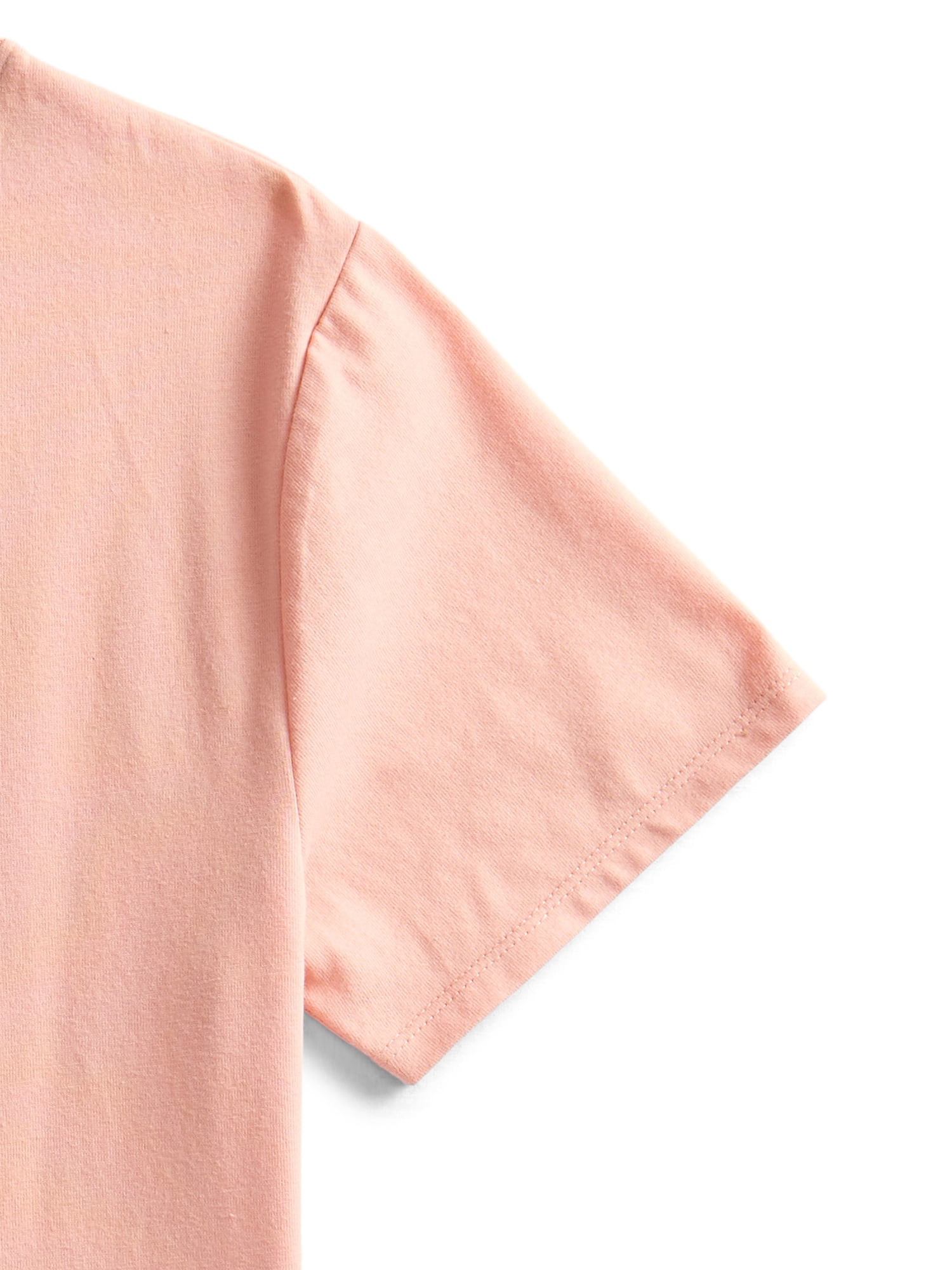 Stitch Girls Embellished Graphic Tee with Short Sleeves, Sizes 4-16