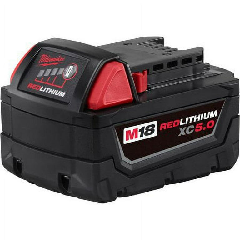 Milwaukee 48 59 1850 M18 Redlithium XC 18V 5.0Ah Li Ion Battery