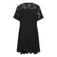 thumbnail image 3 of Royisotas Casual Dresses for Women Plus Size Lace Fashion A Line Womens Dress Short Sleeve, 3 of 5