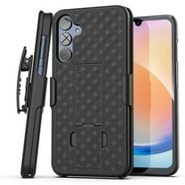 Encased DuraClip for Samsung Galaxy A25 5G Belt Clip Case with Holster and Kickstand (Black)