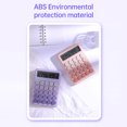thumbnail image 4 of Desktop Calculator 12 Digits Large LCD Display Large Round Buttons Cute Gradient Color Calculator Suitable for Office, School, Home, Kids, Students, Accounting, 4 of 8