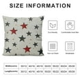 thumbnail image 5 of Shiartex 4th of July Pillow Covers , Red Blue Stars Decor Patriotic Throw Pillows Memorial Independence Day Pillowcase Outdoor Decorations Farmhouse Cushion Case for Home, 5 of 5
