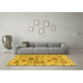 thumbnail image 3 of Ahgly Company Machine Washable Indoor Rectangle Oriental Yellow Modern Area Rugs, 7' x 9', 3 of 4