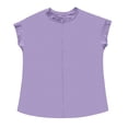 thumbnail image 4 of Women's Raglan Short Sleeve Tee Loose Fit Casual Round Neck Solid Color Everyday Versatile Comfort Top, 4 of 4