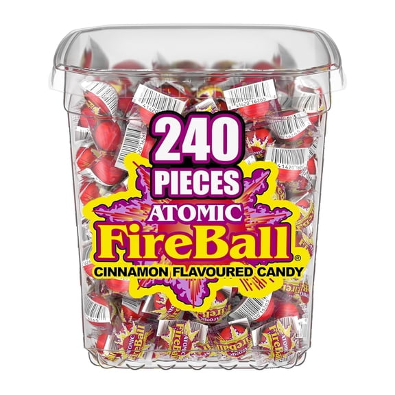 Atomic Fireball Jawbreakers , Cinnamon Flavor Individually Wrapped Candy, (240 Count)