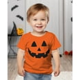thumbnail image 2 of Tstars Jack O' Lantern Spooky Pumpkin Face Shirt - Kids Halloween Tee for Boys, Girls & Youth Large Orange, 2 of 8