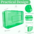 thumbnail image 3 of Plastic Pencil Box, Large Hard Pencil Case Organizer, Clear Plastic Crayon Box for Men Women, Colored Marker Organizer, Small Plastic Containers/Bins with Lids, Art Supply, 1 Pack, Green, 3 of 7