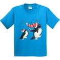 thumbnail image 3 of Inktastic Penguin Christmas Holiday March Youth T-Shirt, 3 of 5