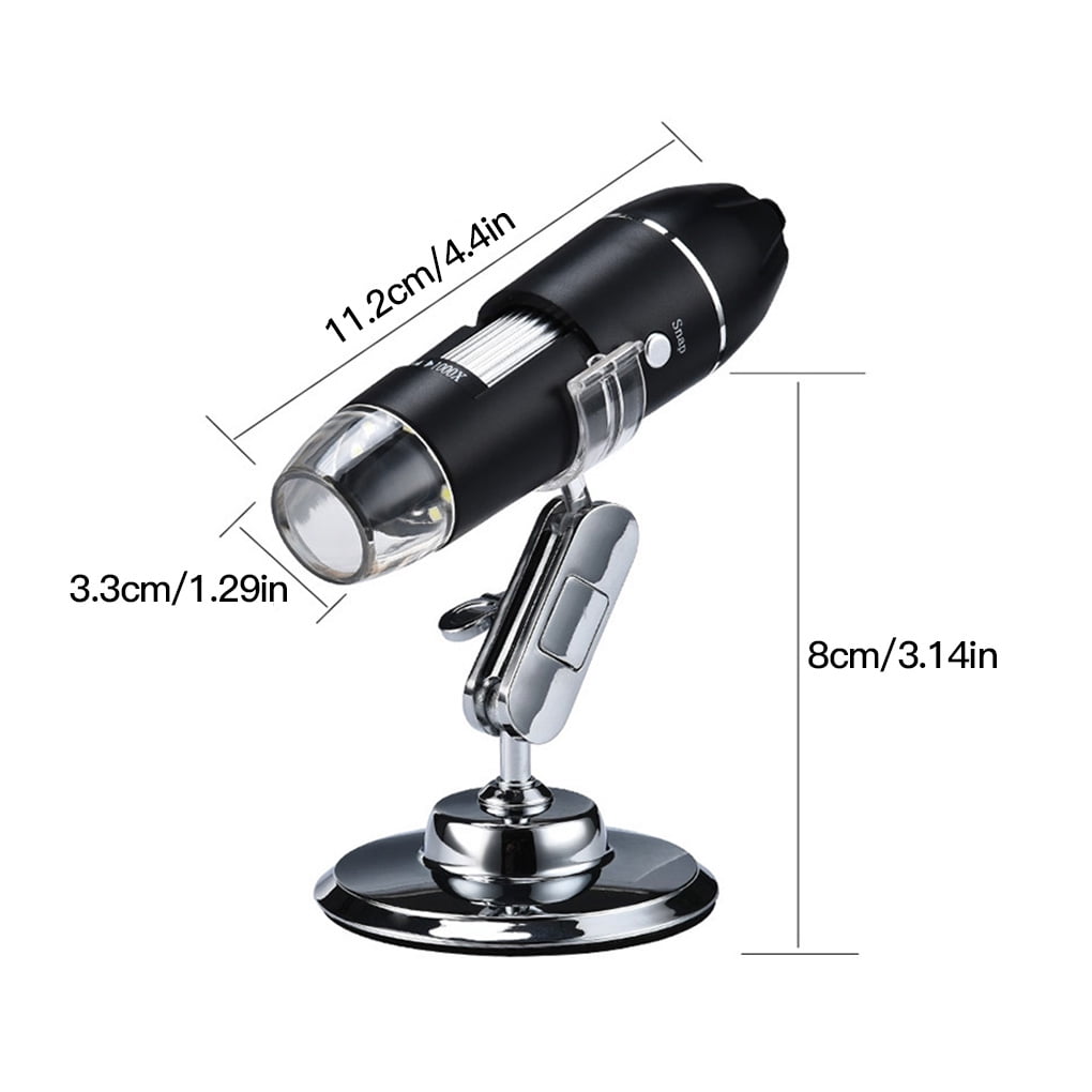 Digital USB Microscope 8 LED Adjustable Camera Electronic Stereo