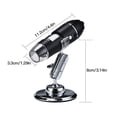 thumbnail image 2 of Microscopio USB digital 8 LED Cámara de endoscopio ajustable Lupa estéreo electrónica 500X Guardurnaity EL4972-01B, 2 of 2