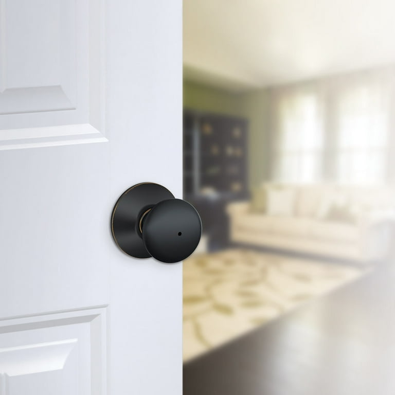Schlage Plymouth Satin Chrome Privacy Knob Right or Left Handed Schlage Plymouth Satin Chrome Privacy Knob Right or Left Handed