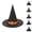 Orange, variant on Kids Halloween Black Oxford Cloth Witch Hat - Pointed Wizard Caps For Party & Carnival, Festival Role Play Style For Dressing Up Activity Performance Outfits & Holiday Gifts