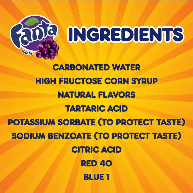 Fanta Soda, Grape Flavored, Fridge Pack - 12 pack, 12 fl oz cans