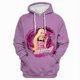 thumbnail image 3 of Sudadera con capucha de Barbie para niñas, informal, estilo Y2K, con dulzura, de otoño, con estampado de letras a la moda, suéter con capucha de manga larga, regalo para mujer, 3 of 5