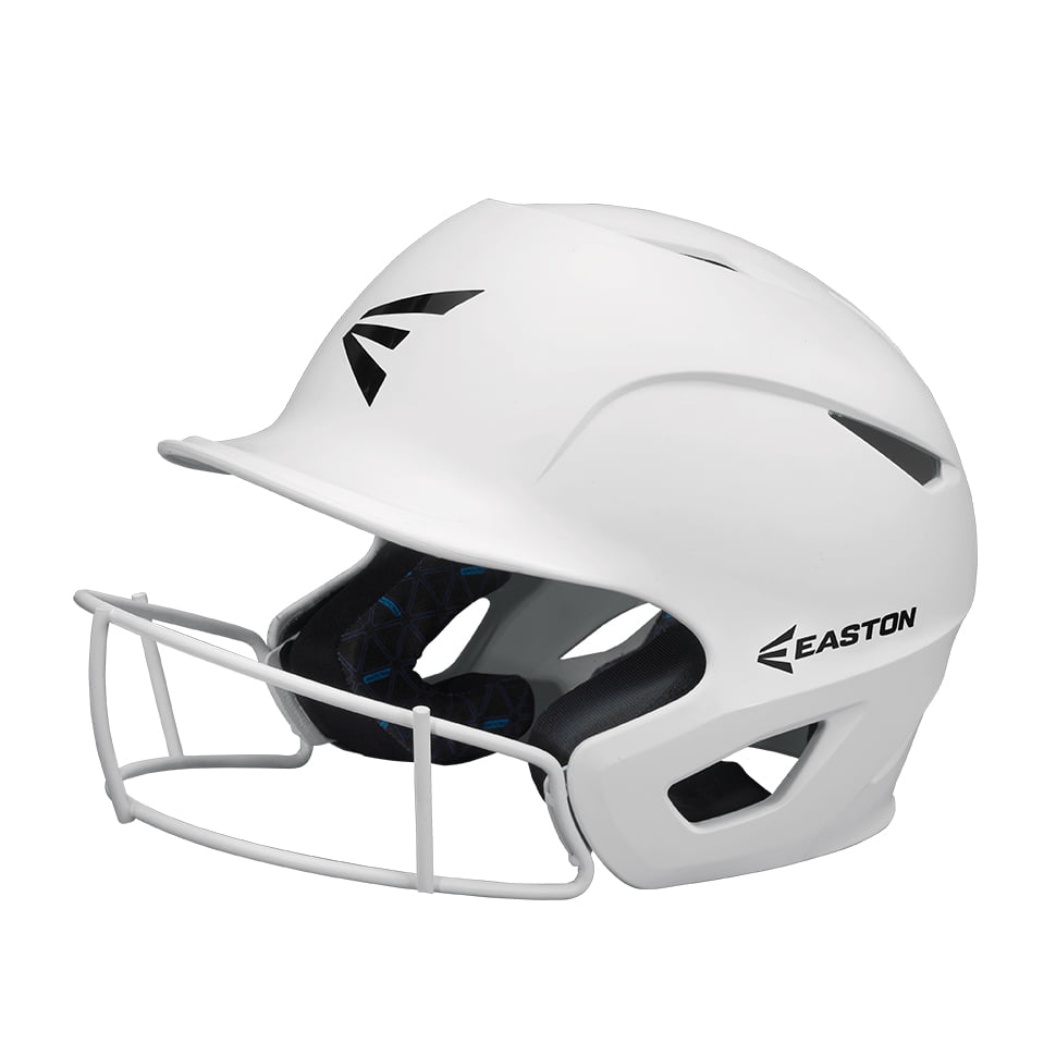 Easton Matte White Baseball Helmet 