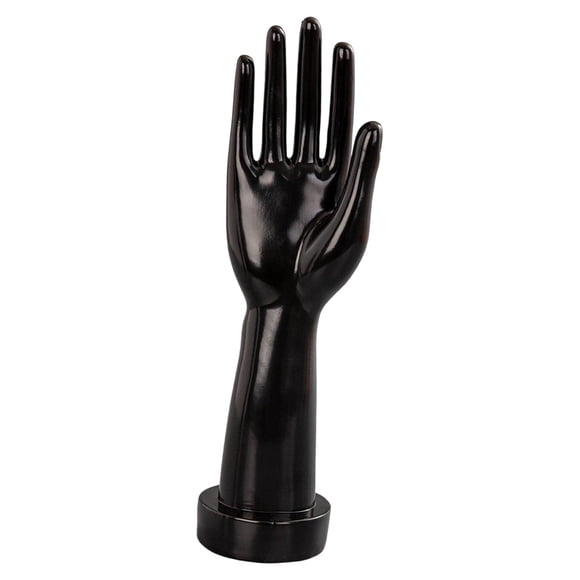 Exhibidor de mano de maniquí, regalos, anillo, resistente, organizador de joyas para práctica de manicura Derecha negra
