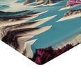thumbnail image 2 of Ambesonne Lake Fitted Sheet, Orchids Earthy Cliff Mountains, Full Size, Pale Purple and Sea Blue, 2 of 3