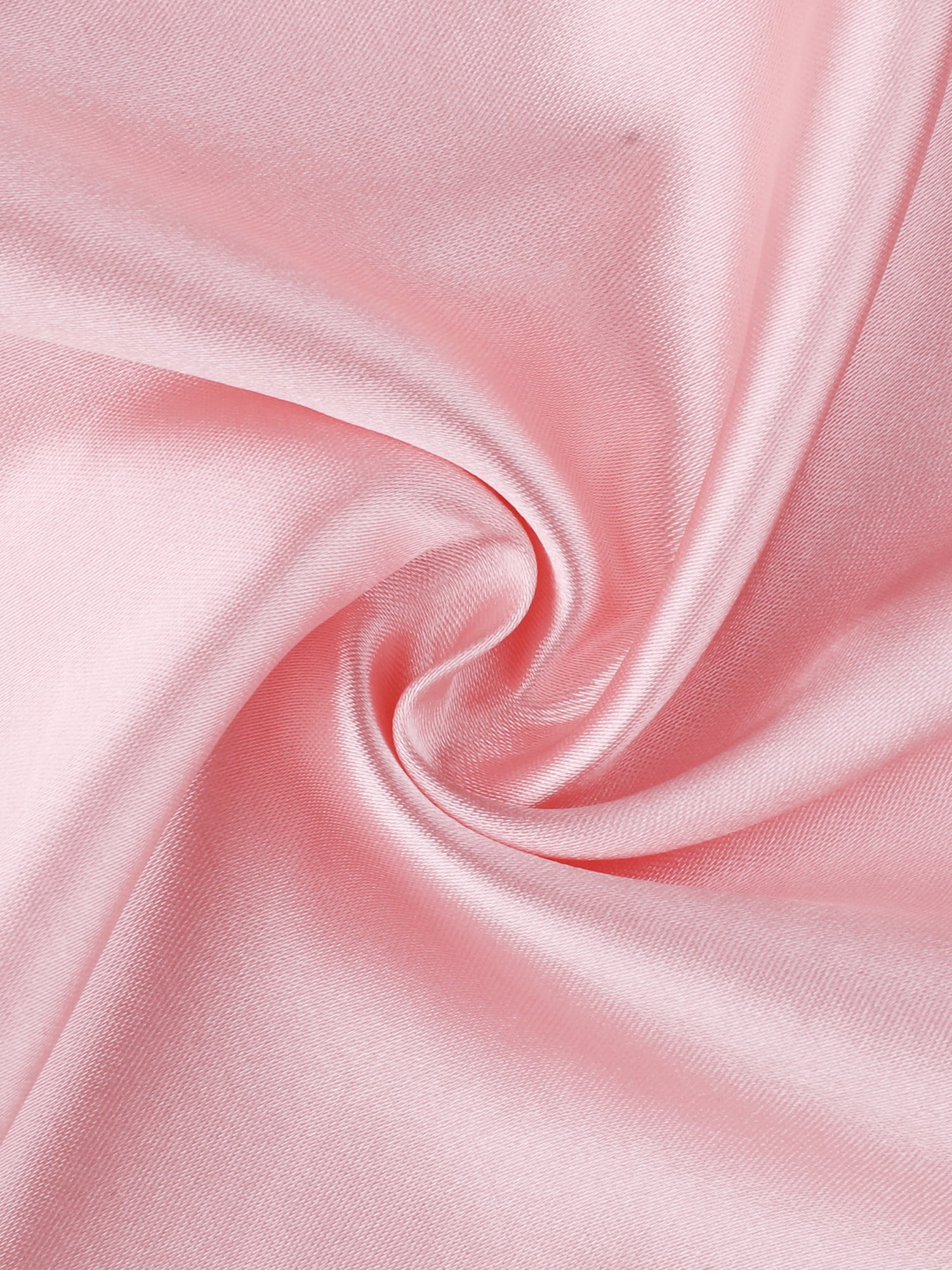 INSPIRE CHIC Women's Lingerie Satin Sexy Babydoll Halter Open Back Asymmetrical Hem Teddy V Neck Sheer Built-in Bra Cami XL Pink