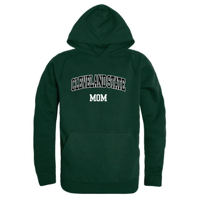 W Republic 565-282-FOR-04 Femmes Cleveland State University Mom Chandail à Capuchon, Vert Forêt - Extra Large