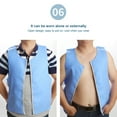 thumbnail image 4 of Summer Anti Heat Cooling Vest PVA Fabric High Temperature Protective Ice Cold Vest Outdoor Vest, 4 of 13