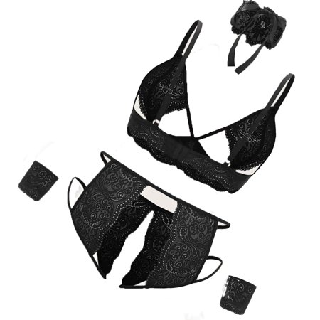 

Sexy 5pack Sets Black Plus Size Sexy Lingerie (Women s)