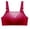 Red, variant on Bigersell Sports Bras for Women Plus Size Full-Coverage Wireless Bra Mesh V-Neck Lace Bra Back Hook and Eye Closure Padded Bralettes No Underwire Pink 3XL