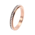 thumbnail image 2 of Fiudx Anillo de Acero Inoxidable con Diamantes Incrustados para Drenar El Metabolismo., 2 of 5