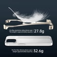 thumbnail image 6 of ELEHOLD Aluminum Alloy Frameless For iPhone 15 Pro, Compatible with Mag-Safe,Metal Magnetic Invisible Kickstand Metal Frameless Design Slim Fit Bumper Shockproof Case For iPhone 15 Pro,Silver, 6 of 9