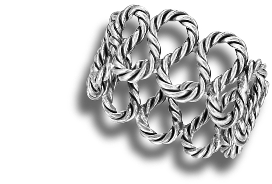 XOLO silver925 double knot bangle