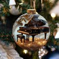 thumbnail image 4 of Christmas Tree Ornament Musical Note Acrylic Decoration With Satin Hanging Ribbon 1 pc, 4 of 6