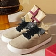 thumbnail image 3 of 2 Pairs Glitter Elastic Organza Shoelaces for Women,HYG Fashion Flat Ribbon Shoe Laces,Soft Snow Yarn Shoe Strings for Sneakers,Loafers,Casual Shoes (Black), 3 of 6
