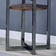 thumbnail image 4 of Furniture of America Barker Industrial Glass Top End Table in Black Chrome, 4 of 4