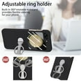 thumbnail image 4 of Ring Holder Case Compatible with Samsung Galaxy Z Flip 5 Case, Slim Thin Solid Sturdy Hard PC All-Inclusive Anti-Drop Built-in Screen Protector Case for Samsung Galaxy Z Filp 5 5G 2023, Black, 4 of 9