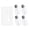 1 Remote+4 Outlets, variant on Motion Sensor Plug,General Wireless Motion Sensor Outlet with Timer Setting,PIR Sensor Plug to Auto Turn On/Off,Adjustable Detection Range,15A/1500W for Christmas Lights,Fans（1 Sensors 2 Plugs）
