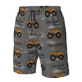 thumbnail image 5 of Naloa Construction Machines Men's Beach Shorts, Surfing shorts, Swim trunks, Quick Dry Swim Trunks for Surfing Beach Fun - Small, 5 of 9